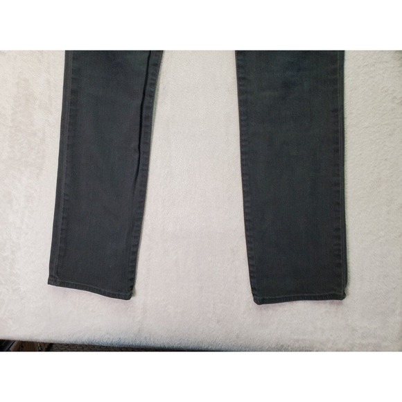 R U Blue Jeans Women Size 31 Black Denim Dark Wash Pockets Flat Front Skinny Leg - Picture 3 of 5